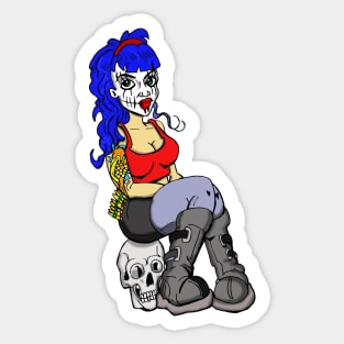 Dark pinup Sticker